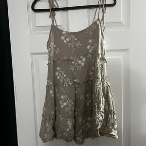 Speechless Taupe Floral dress